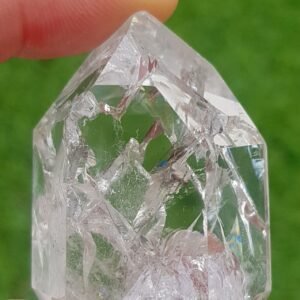 Fire & Ice Crackle Quartz Crystal