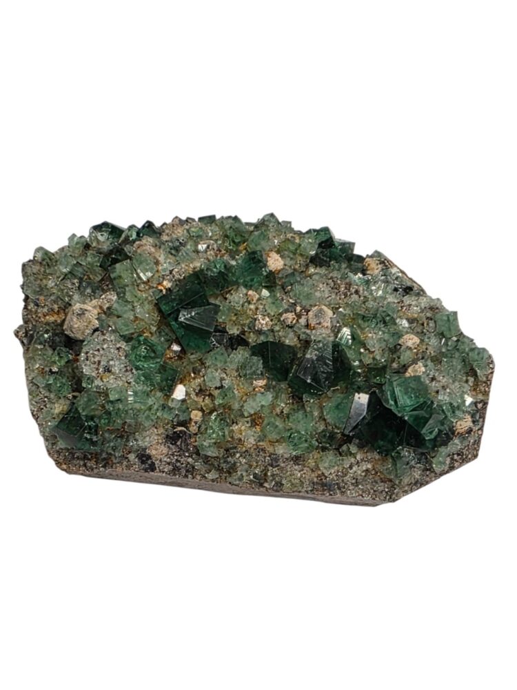 A beautiful natural fluorite specimen from the famous Pyjama Pocket discovery at the Diana Maria Mine, Weardale, County Durham, England.