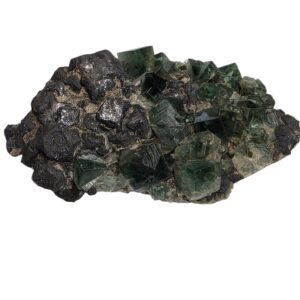 Pyjama Pocket Fluorite With Galena – Diana Maria Mine, England A beautiful natural fluorite specimen from the famous Pyjama Pocket discovery at the Diana Maria Mine, Weardale, County Durham, England. Specification Mineral: Fluorite Pocket: Pyjama Pocket Mine: Diana Maria Mine Location: Weardale, County Durham, England Weight: 325g Size: 12 x 7 cm Natural mineral specimen Collector display piece Learn More About Fluorite Interested in the geology and mineral discoveries ? Visit the Salt Shack Education YouTube Channel for videos covering fluorite mining, mineral collecting, crystal pockets, and famous localities including the Diana Maria Mine. 👉 SALT SHACK - EDUCATION - YouTube