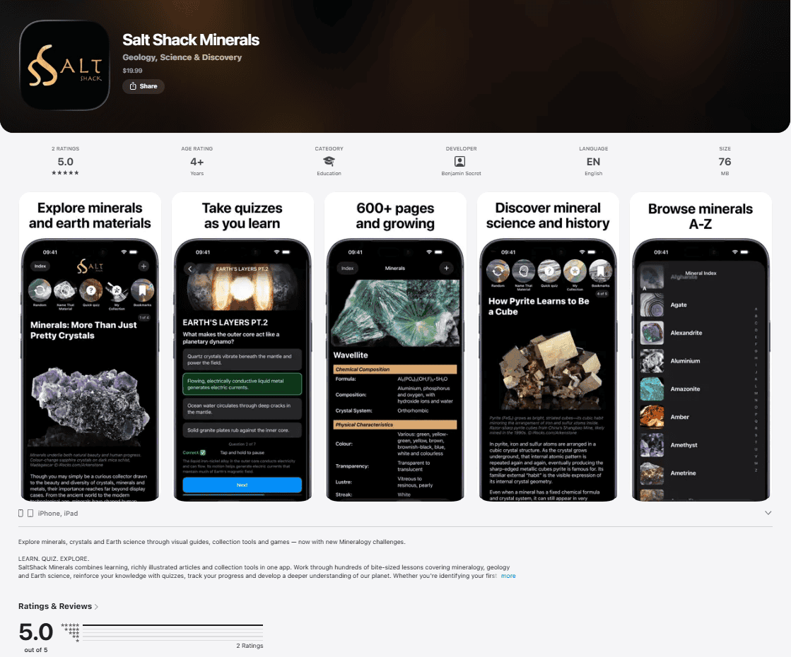 Salt Shack Minerals APP